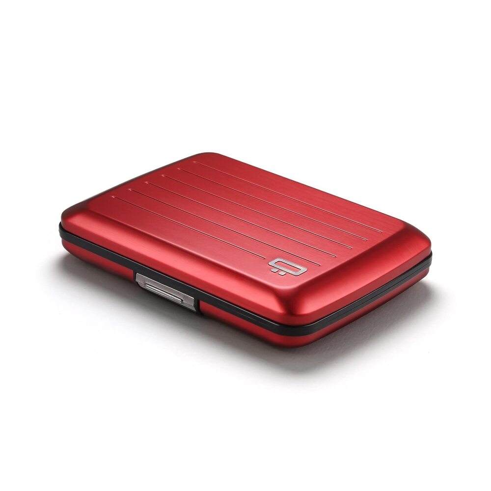 6214 Aluminum card holder with metal lock, RFID protection against fraud
